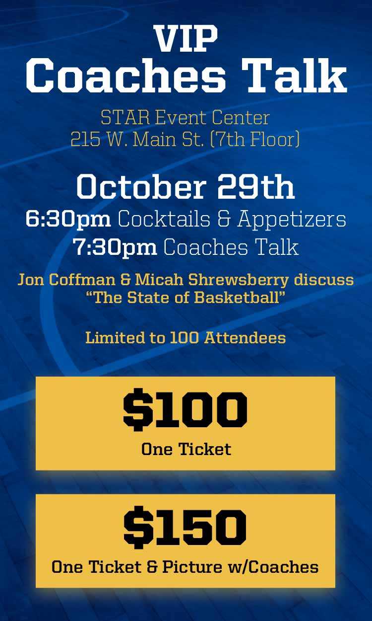 Tickets $100 to attend; $150 to attend and get a photo with coaches. Limited to 100 attendees.